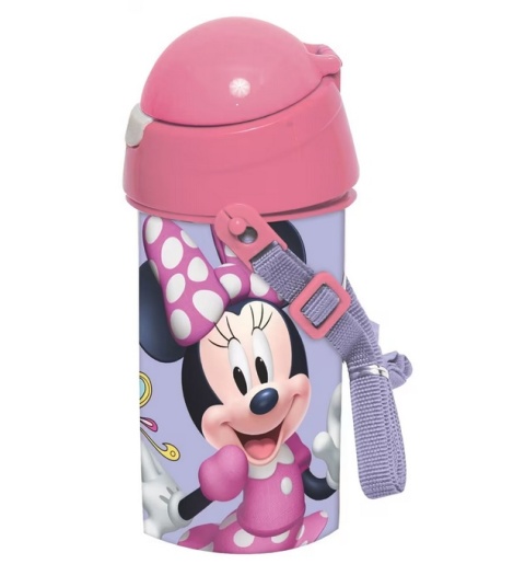 Bidon na wodę ze słomką MYSZKA MINNIE pasek 500ML