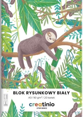 Blok rysunkowy A3 10 k 90 g TOP-2000 biały