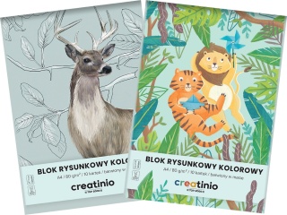 Blok rysunkowy kolorowy A4 10 kartek 10 kolorów Top-2000