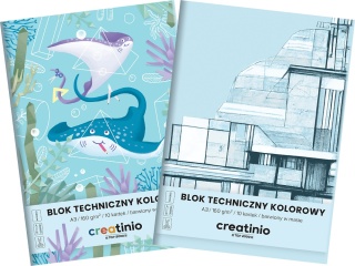 Blok techniczny A3 10 k 160g kolorowy Top 2000 1 szt