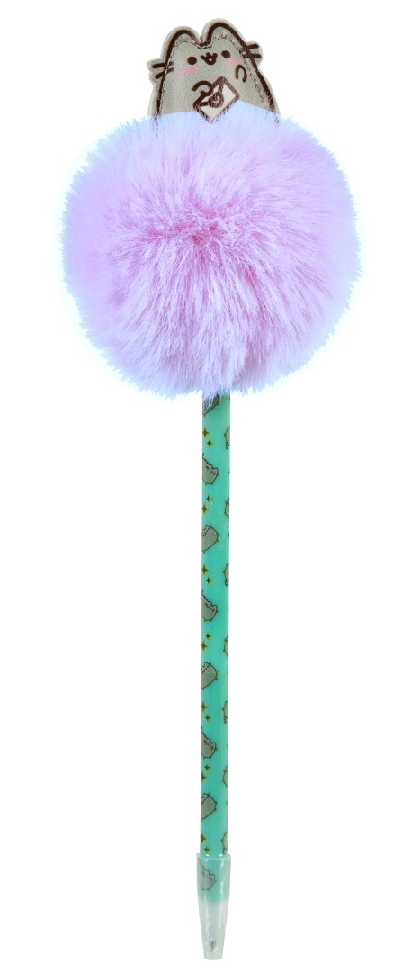 Długopis z pomponem toperem kot kotek PUSHEEN