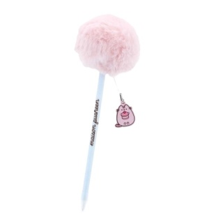 Długopis z pomponem toperem puchata kulka kot kotek PUSHEEN