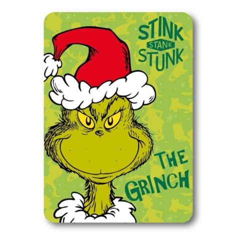 Kocyk koc dziecięcy polarowy do przedszkola Grinch świąteczny 100x140 cm Kocyk koc dziecięcy polarowy do przedszkola Grinch świąteczny 100x140 cm