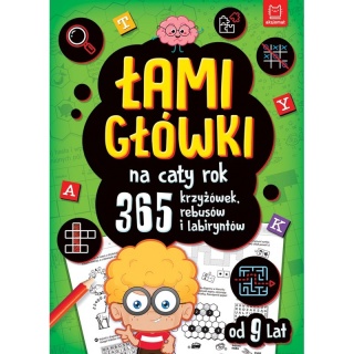 Łamigłówki na cały rok. 365 krzyżówek, rebusów i labiryntów. Zielona