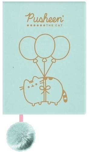 Notatnik pamiętnik pluszowy miętowy kot Pusheen Notatnik pamiętnik pluszowy miętowy kot Pusheen