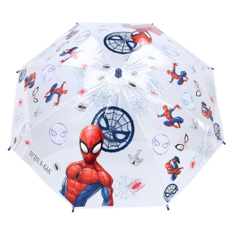 Parasol przezroczysty plażowy Spiderman parasolka dla dzieci składana