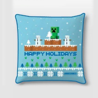 Poszewka na poduszkę jasiek MINECRAFT świąteczna 40x40 VELVET