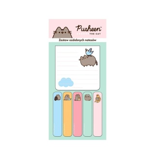 Zakładki indeksujące notesik karteczki samoprzylepne kotek PUSHEEN 180 szt