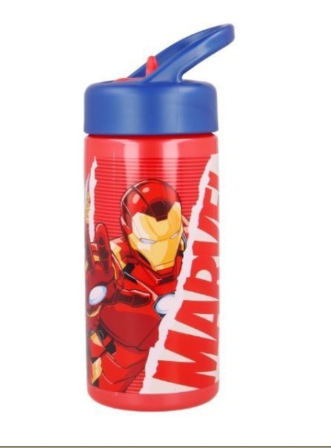 Bidon ze słomką i ustnikiem na wodę AVENGERS ustnik 410ml