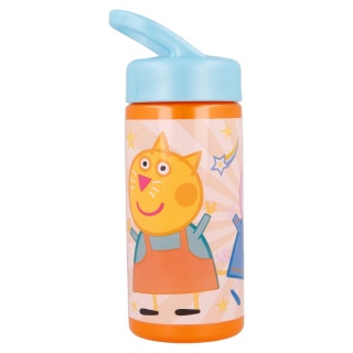 Bidon ze słomką i ustnikiem na wodę ŚWINKA PEPPA PIG 410ml