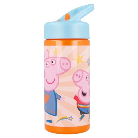Bidon ze słomką i ustnikiem na wodę ŚWINKA PEPPA PIG 410ml