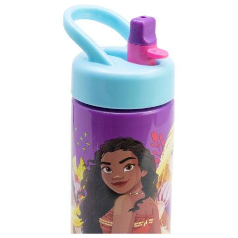 Bidon na wodę ze słomką ustnikiem Księżniczki Vaiana Bella Śnieżka 410ml