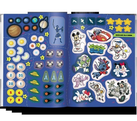Książki zadania Kosmos i liczby dla dzieci nauka liczenia i pisania cyfr wiek 6+