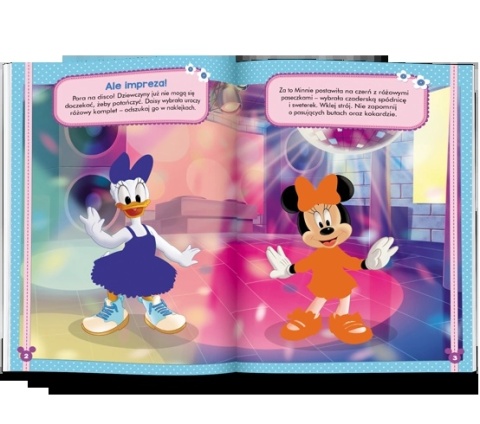 Książki Minnie Brokatowe Ubieranki dla dzieci naklejki i stroje wiek 4+