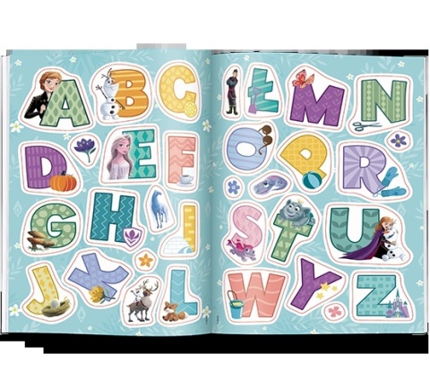 Książki Kraina Lodu. Alfabet do kolorowania dla dzieci nauka pisania liter wiek 4+