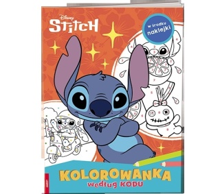 Książki Stitch. Kolorowanka według kodu dla dzieci nauka spostrzegawczości wiek 3+