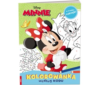 Książki Minnie Kolorowanka według kodu dla dzieci nauka spostrzegawczości wiek 3+