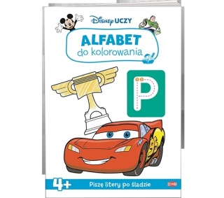 Książki Disney Uczy. Alfabet do kolorowania dla dzieci nauka pisania liter wiek 4+