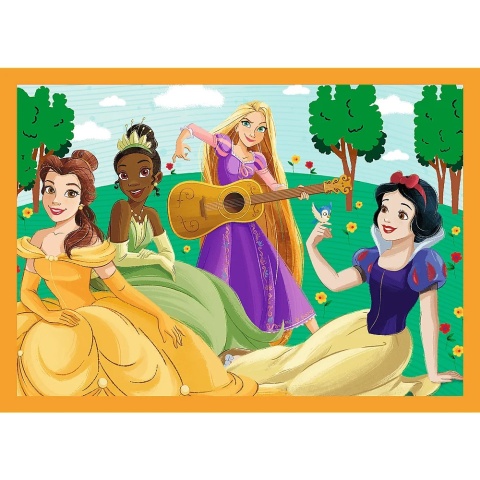 Puzzle 4w1 Księżniczki Disney, Bajkowe historie 34651