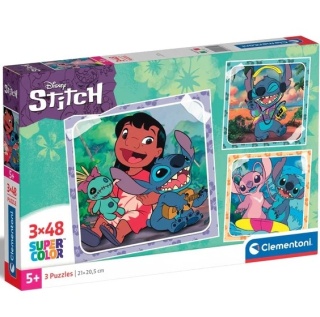 Lilo i Stitch Puzzle 3 X 48 3X48 Clementoni Andzia Stich 25321