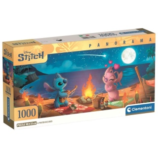 Lilo i Stitch Puzzle Clementoni panorama 98x33 cm 1000 EL 37061