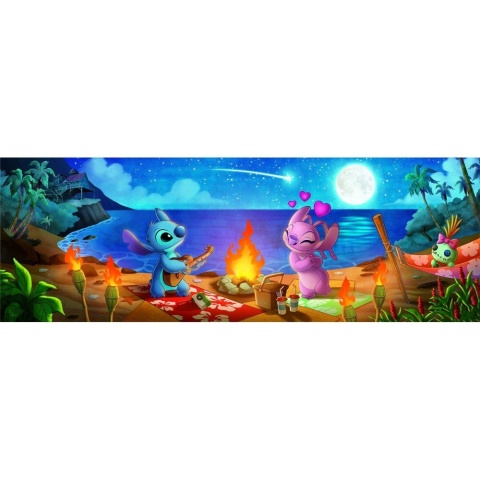 Lilo i Stitch Puzzle Clementoni panorama 98x33 cm 1000 EL 37061