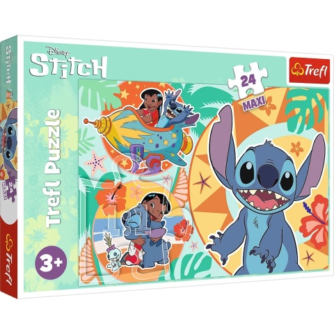 Puzzle 24 maxi Lilo & Stitch, Wesoły dzień Lilo & Stitch TREFL 14365