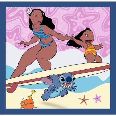 Lilo i Stitch Stich Czas ze Stitchem 3W1 Trefl Puzzle 106 EL 34896