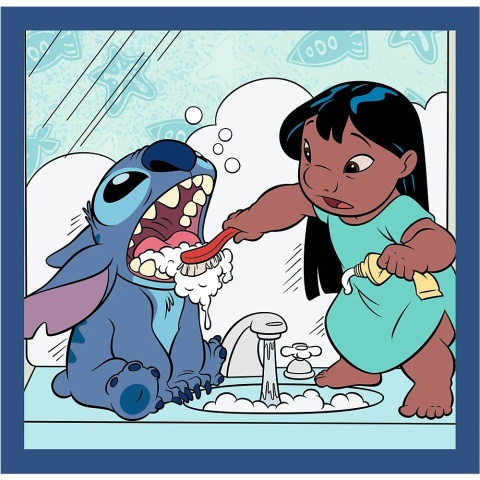 Lilo i Stitch Stich Czas ze Stitchem 3W1 Trefl Puzzle 106 EL 34896