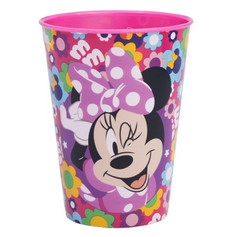 Myszka Minnie kwiaty kubek kubeczek plastikowy szklanka 260ML
