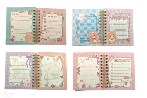 NOTESIK NA SPIRALCE Z WODĄ I KONFETTI 10,7 X 8,5 CM, 52 KARTKI