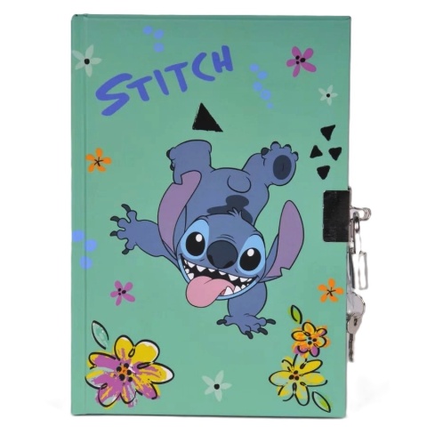 Notatnik Stich pamiętnik sekretny z kłódką seledyn STITCH flower Sticz Notatnik Stich pamiętnik sekretny z kłódką seledyn STITCH flower Sticz