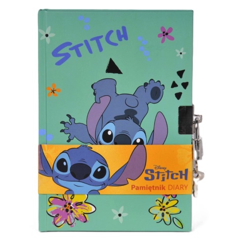 Notatnik Stich pamiętnik sekretny z kłódką seledyn STITCH flower Sticz Notatnik Stich pamiętnik sekretny z kłódką seledyn STITCH flower Sticz