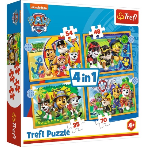 PSI PATROL 4W1 Trefl Puzzle 207 EL 34395