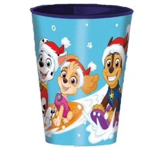 PSI PATROL świąteczny zima kubek kubeczek plastikowy szklanka 260ML