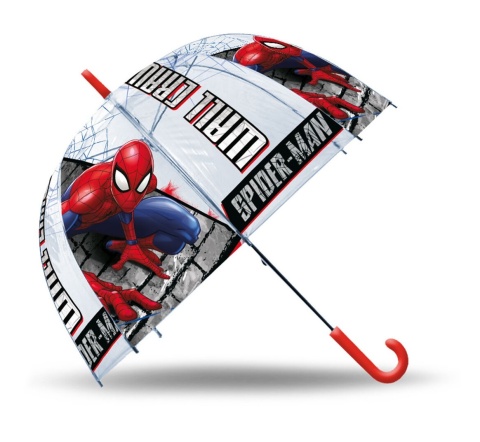 Parasol przezroczysty plażowy Spiderman parasolka dla dzieci składana