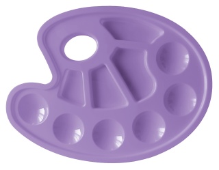 Plastikowa paletka do mieszania farb z uchwytem BB kids Interdruk