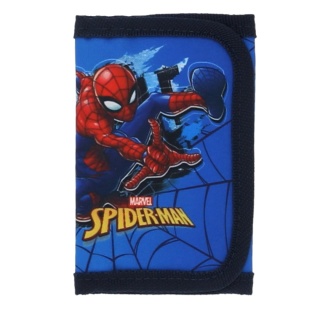 Portfel dziecięcy dla chłopca portfelik na rzep suwak na karty Spiderman