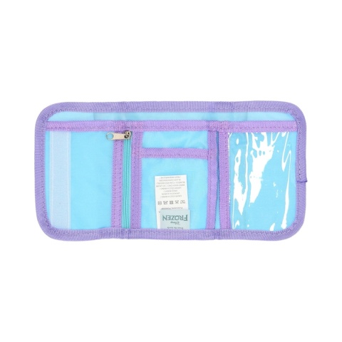 Portfel dziecięcy dla dziewczynki portfelik na rzep suwak na karty Kraina Lodu