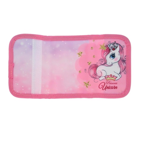 Portfel dziecięcy dla dziewczynki portfelik na rzep suwak na karty Unicorn Jednorożec