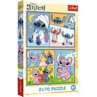 Puzzle Lilo & Stitch 2 x 70 el. Ze Stitchem nie ma nudy 34444