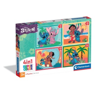 Puzzle 4w1LILO I STITCH Andzia 12 16 20 24 el Clementoni 21745