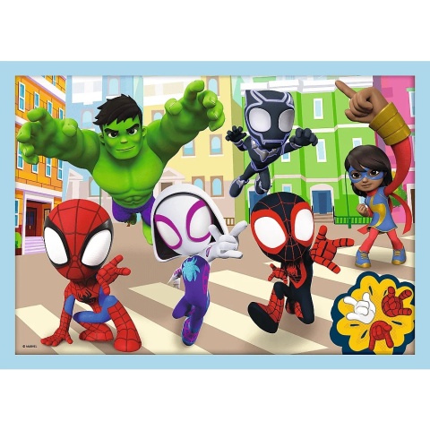 SPIDERMAN SPIDEY 4W1 Trefl Puzzle 71 EL Ekipa Spiday'a 34611