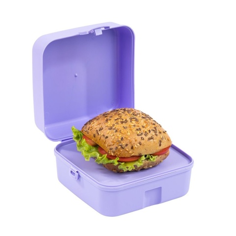 Śniadaniówka chlebak LUNCH BOX trzykomorowa dzielona kot Pusheen violet
