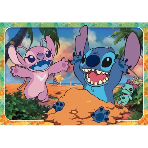 Stitch Puzzle Maxi 62x42 cm 60 EL Stich i Andzia Clementoni