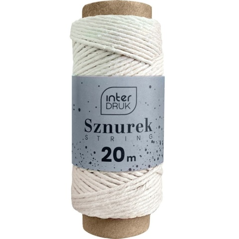 Sznurek dekoracyjny satin gold 20m Interdruk (20m) zestaw 4 szt kremowy czarny różowy