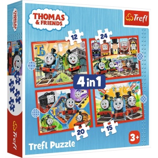 TOMEK I PRZYJACIELE Odjazdowy Tomek Trefl Puzzle 71 EL 34619
