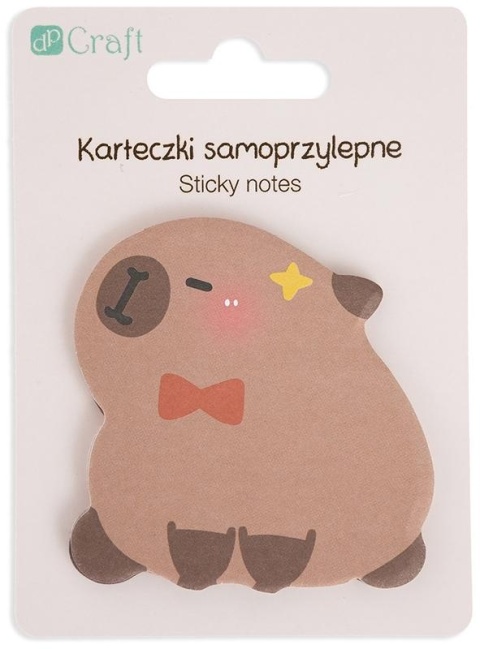 Karteczki samoprzylepne 6,2x6cm 30k. Kapibara Muszka, Dp Craft