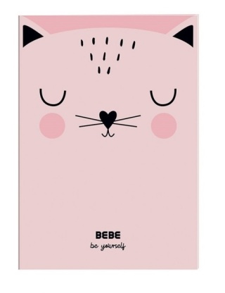 Zeszyt A4 do nauki pisania 32k 90g w kratkę kratka BB kot kotek BEBE kids Interdruk