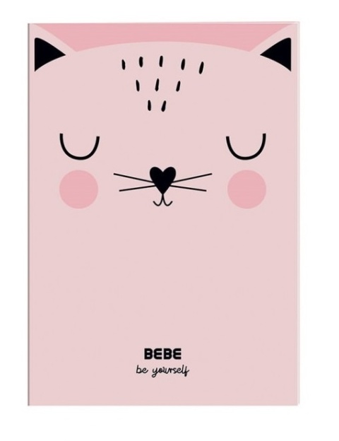 Zeszyt A4 do nauki pisania 32k 90g w kratkę kratka BB kot kotek BEBE kids Interdruk